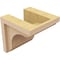 Ekena Millwork 6"W x 6"D x 6"H Wide Warren Rough Cedar Woodgrain TimberThane Corbel, Primed Tan CORUR06X06X06WARRCPR - alternate 3